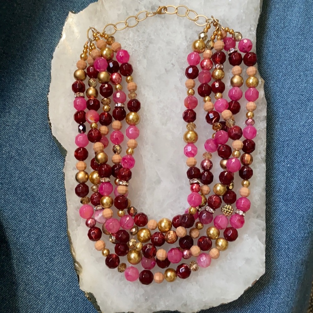 Fall in love collection rose gold necklace